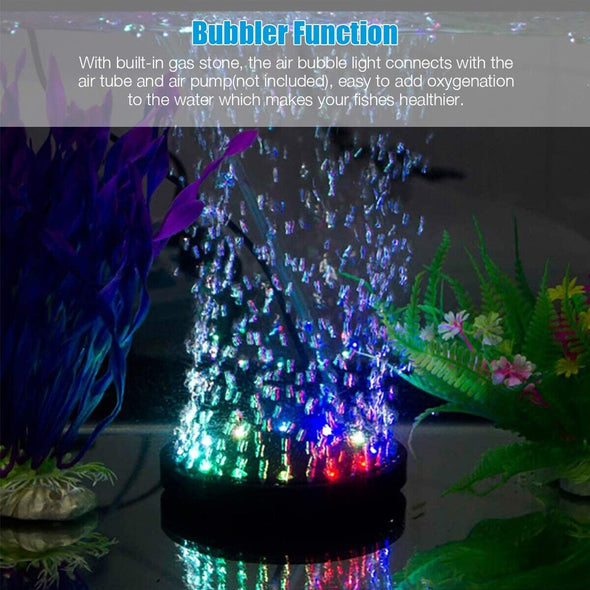 Aquarium Bubble LED Light Air Stone