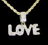 14k Gold Plated 24" Rope Love Necklace
