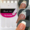 French Manicure Nail Art Tips Form Guide Sticker